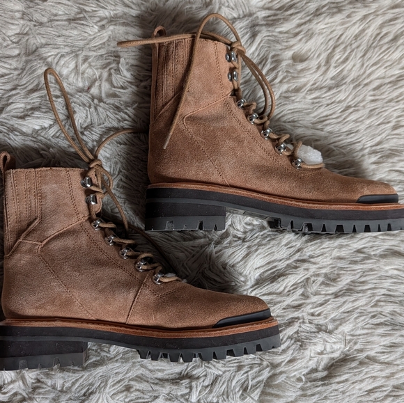 NWOT Marc Fisher LTD Izzie Cold Weather Boots in Tan Suede - Picture 7 of 14